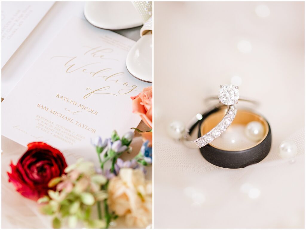 Wedding Details; wedding rings